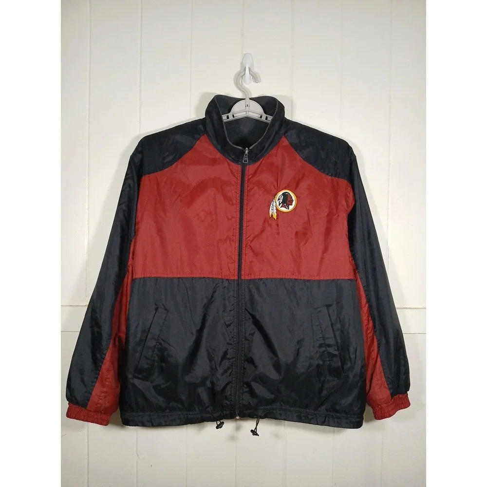 VTG 90s Washington Redskins REVERSIBLE NFL Jacket G-III Carl‎ Banks Men's Large - Picture 15 of 16